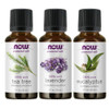Now Foods 3-Pack Variety of Now Essential Oils: Tea Tree, Eucalyptus, Lavender