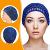 Geyoga 4 Pieces Mesh Crochet Hair Net Rayon Knit Snood Hat Thick Short Women Hairnet Snoods Cover Ornament for Sleeping (Blue)