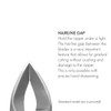 GERMANIKURE Tower Point Cuticle Trimmer - 3/4 Full Jaw Nipper - Ethically Made in Germany - FINOX Stainless Steel Professional Sharp Cuticle Remover