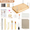 awagas Book Binding Kits, Complete DIY Kit, Book Press Bookbinding Supplies, with Binding Materials? Homemade Journals Repair Kit, Handmade Tools for