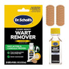 Dr. Scholl's Clear Away Wart Remover Liquid on Fingers and Toes, 1/3 fl oz, 20 Cover Up Discs  Fast Acting & Clinically Proven Wart Removal, Safe to