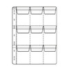 Coin Collection Storage Pages, 9-Pocket Clear Sheets, 10-Pack