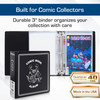 BCW 3in Comic Book Binder - 2ct | Holds Up to 20 Comics | Fits Current & Silver Age | Heavy Duty D-Ring Comic Storage | Clear Spine Pocket| Protect &