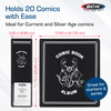 BCW 3in Comic Book Binder - 2ct | Holds Up to 20 Comics | Fits Current & Silver Age | Heavy Duty D-Ring Comic Storage | Clear Spine Pocket| Protect &