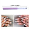 SILPECWEE 3Pcs Acrylic Nail Brush Set UV Gel Nail Ombre Brush Double-Head Sponge Pen Wooden Ombre Nail Art Gradient Painting Brush Manicure Design To
