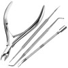 FANDAMEI Ingrown Toenail Removal Kit, Pedicure Tools, Nail Care Kit, Cuticle Trimmer, Nail Cuticle Nippers, Cuticle Kit Stainless Steel, Cuticle Clip