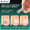 Nail Clippers for Men with Thick or Ingrown Toenails  Blizzard Podiatrist Toenail Clipper Set German Forged  5.5 inch Heavy Duty Nail Cutter  Moon
