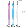 LUXXII (3 Pack) Color Practical Nail Art Tools Pedicure Cuticle Trimmer Remover Pusher Dead Skin Callus Removal Fork
