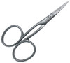 Stainless Steel Left Handed Curved Scissors for Embroidery, Nail and Cuticle - Tenartis Made in Italy