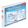 Cardinal 11-Inch x 17-Inch ClearVue Slant-D Ring Binder, 1-Inch, White (22112CB)