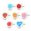 CCINEE Nail Art Slices,3D Assorted Slices Fruit Animal Flower Polymer Clay Slices for Slime Craft,4500PCS,1/5 Inche