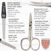 3 Swords Germany - brand quality 10 piece manicure pedicure grooming kit set for professional finger & toe nail care tweezers file clipper fashion le