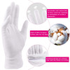 Moisturizing Gloves for Dry Hands Overnight, Selizo 3 Pairs 100 Percent White Cotton Gloves for Women Eczema, Hand Moisturizer Sleeping Spa Gloves fo