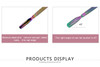 Rainbow Stainless Steel Nail Cuticle Pusher Double Ended Cuticle Remover Cleaner Manicure Pedicure Tool