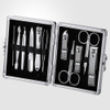World No.1 THREE SEVEN 777 Manicure Pedicure All-in-One Grooming Kit - Nail Clippers (11 PC, TS-16000VC) Hard Case International Version (Silver)