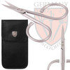 3 Swords Germany - brand quality STAINLESS STEEL INOX CURVED CUTICLE SCISSORS - STRONG SCISSORS FOR STRONG PEOPLE with case by 3 Swords Germany