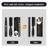Long-Lasting Water-Resistant Black Men's Beard Grooming Kit - Micro-Fork Tip Pen