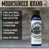 Mountaineer Brand Beard Wash for Men | 100% Natural Beard Shampoo | Thick Cleaning Softening Lather for Hair and Skin | Hydrate and Detangle | Groomi