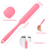 Mudder 3 Pcs Non-stick Silicone Wax Spatulas Hair Removal Sticks Applicator Reusable Hard Wax Scraper for Home Salon Body Use (Pink)