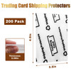 "200 Pack Trading Card Shipping Protectors Supplies, AHIER 3.5'' x 4.5'' Cardboard Inserts for Mailers, Plastic Semi Rigid Precut Card Savers