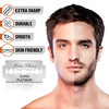 Bates Double Edge Safety Razor Blades for Men - Stainless Steel, 40 Pack, Shaving Blades