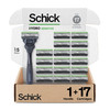 Schick Hydro Sensitive Razors for Men | 5-Blade Mens Razors for Shaving, 1 Mens Razor Handle with 17 Razor Blades Refills