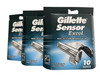 Gillette Sensor Excel - 10 Count (Pack of 3)