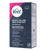 Veet Ready-to-Use Dermatologically Tested 40 Count Hair Remover Wax Strip Kit for Legs & Body (2 Pack)