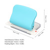 Binding Machine, 10 Hole Handheld Portable Spiral Paper Binding Machine - A4 A5 A6 A7 Coil Book Round Hole Puncher(Light Blue)