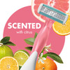 BIC Soleil 4 Escape Scented Women's Disposable Razors, 4 Blades, Comfortable Shave, Citrus Scented Handle Shaving Razors for Women, 4 Count
