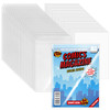 VOKOY 25 Sets Current Size Comic Book Bags and Boards, Reusable Transparent Comic Book Sleeves with Double-Sided White Cardboard Regular Comics Magaz