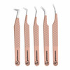 Fiber Tip Lash Tweezers For Eyelash Extension Tweezers Professional