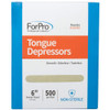 ForPro Professional Collection Senior Tongue Depressors, Large Wax Applicators, Wood Craft Sticks, 6" Senior Sized, Non-Sterile, 500-Count