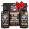 Viking Revolution Beard Wash and Beard Conditioner for Men with Argan Oil and Jojoba Oil - Beard Softener and Strengthener Beard Care Beard Shampoo a