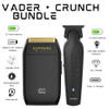 Supreme Trimmer Vader Trimmer & Crunch Foil Shaver Barber Haircutting Kit | Professional DLC T-Blade Beard Trimmer ST3778 & STF602 Waterproof IPX6 Sh