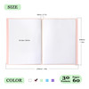 Tamaki Binder with Plastic Sleeves, Portfolio Folder with Clear Sheet Protectors, Display 60 Pages Book, Presentation Book for Artwork, Document Orga
