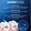 Oral-B Super Floss, 50 Pre-Cut Strands, Mint (Pack of 3)