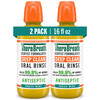 TheraBreath Deep Clean Mouthwash, Antiseptic Benefits, Fresh Mint Flavor, Dentist Formulated, Alcohol Free, 16 fl oz (Pack of 2)