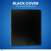 1InTheOffice Presentation Folders, Presentation Book, Presentation Book with Clear Sleeves, 8.5" x 11", Clear Cover, 12 Sleeves, Black, 2 Pack