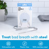 The Humble Co Tongue Scraper for Adults & Kids, 2 Pack - 100% Stainless Steel Tongue Cleaner Helps Eliminate Bad Breath & Bacteria - Dental Oral Care