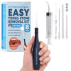 Dr. Fredericks Original Easy Tonsil Stone Remover Kit - Fast Painless Tonsillolith Removal Tool - Fight Bad Breath - Pick and Oral Irrigator - 8 Pie