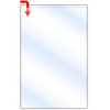 StoreSMART - Peel & Stick Pocket - 6" x 9 1/2" Open Short Side - 10-Pack - Clear Vinyl Plastic - STB109S-10