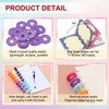 PATIKIL 35mm 1.38" Plastic Round Book Binding Discs, 22 Pcs Discbound Expansion Discs Star Shape Plating Round Binder Rings for DIY Notebook Planner,