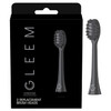 GLEEM Toothbrush Replacement Brush Heads Refill, Black, 2 Count