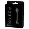 GLEEM Toothbrush Replacement Brush Heads Refill, Black, 2 Count
