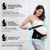 NeoTech Care Pregnancy Belly Band Maternity Belt, Back/Abdomen/Waist/Pelvis Support (Size M, Black Color)