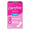 Carefree Panty Liners for Women, Long, Unwrapped, Unscented, 92ct | Pantiliners, Carefree Liners, Daily Liners for Women, Light Periods and Leaks, 8-