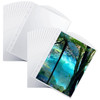 25 Sheets Double Sided Plastic Sleeves 50 Pockets Clear Photo Page Protector A5 Mini 6 Ring Binder Top Loading Sheet Protector for Photos Postcards C