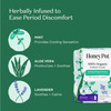 The Honey Pot Company - Herbal Pads for Women - Overnight w/Wings - Infused w/Essential Oils for Cooling Effect & Organic Cotton Cover - Feminine Car