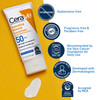 CeraVe 100% Mineral Sunscreen SPF 50, Face sunscreen With Zinc Oxide & Titanium Dioxide, Hyaluronic Acid + Niacinamide + Ceramides, Oil Free, Travel